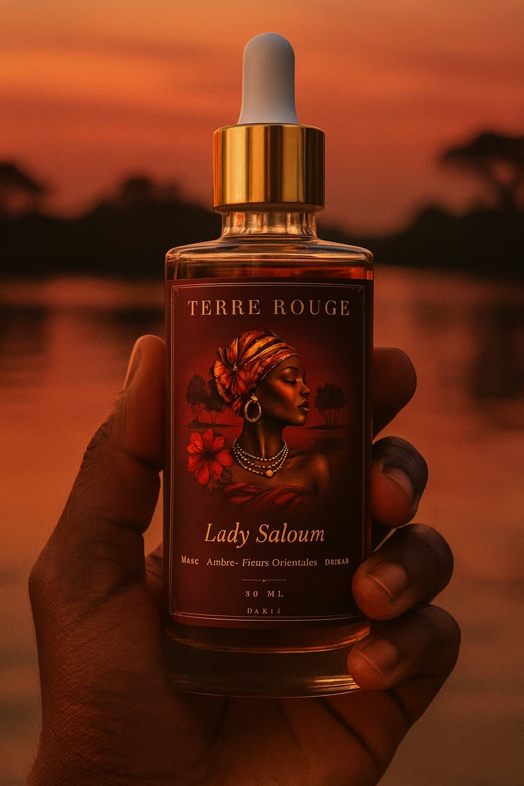 Flacon en main, mangroves — Saloum