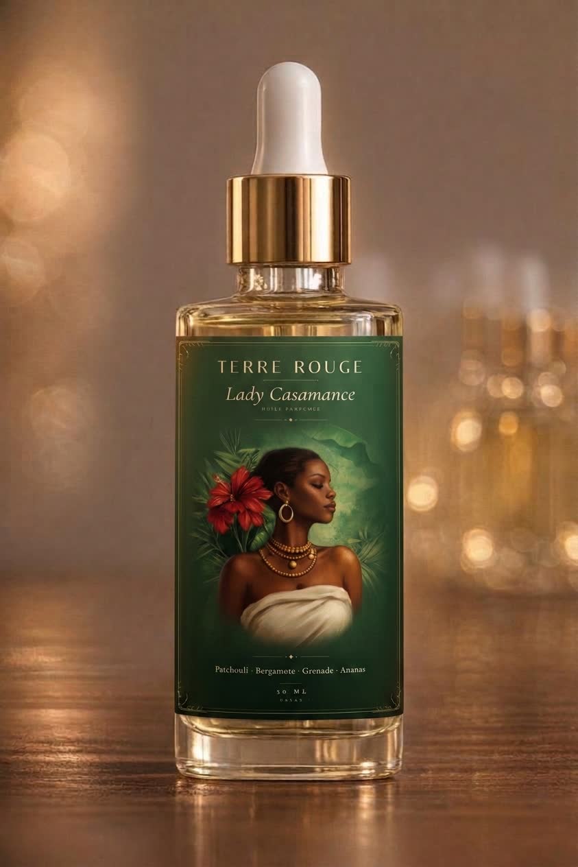 Terre Rouge — Lady Casamance, flacon d'huile parfumée
