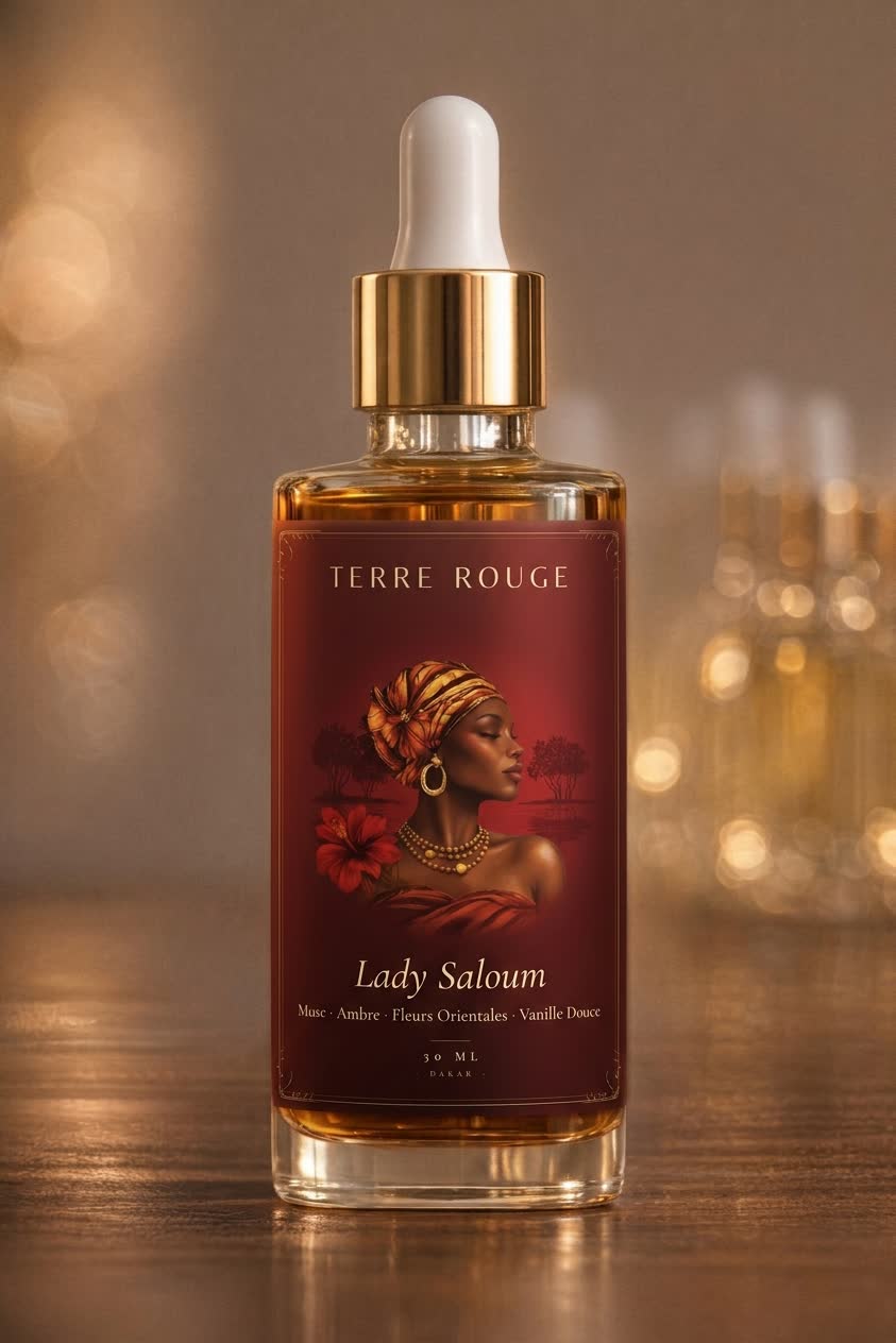 Terre Rouge — Lady Saloum, flacon d'huile parfumée